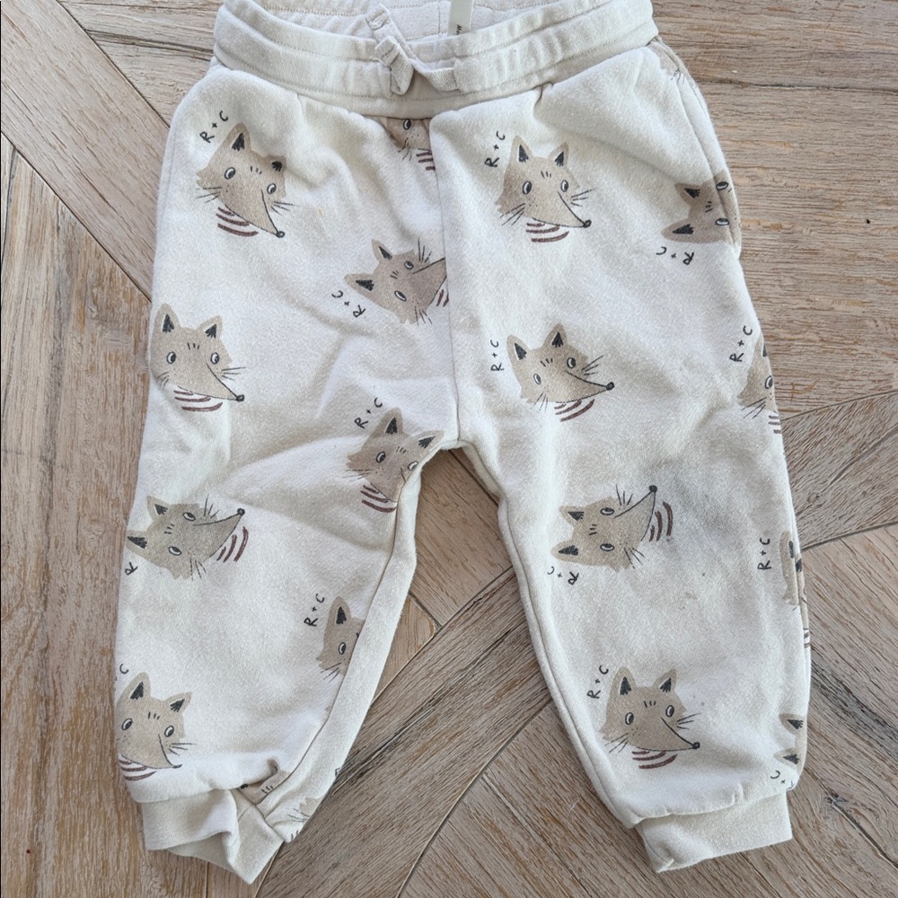 Rylee + Cru Mixed Baby/Toddler Pants Set - Sage, Cream, Rust - Picture 11 of 15